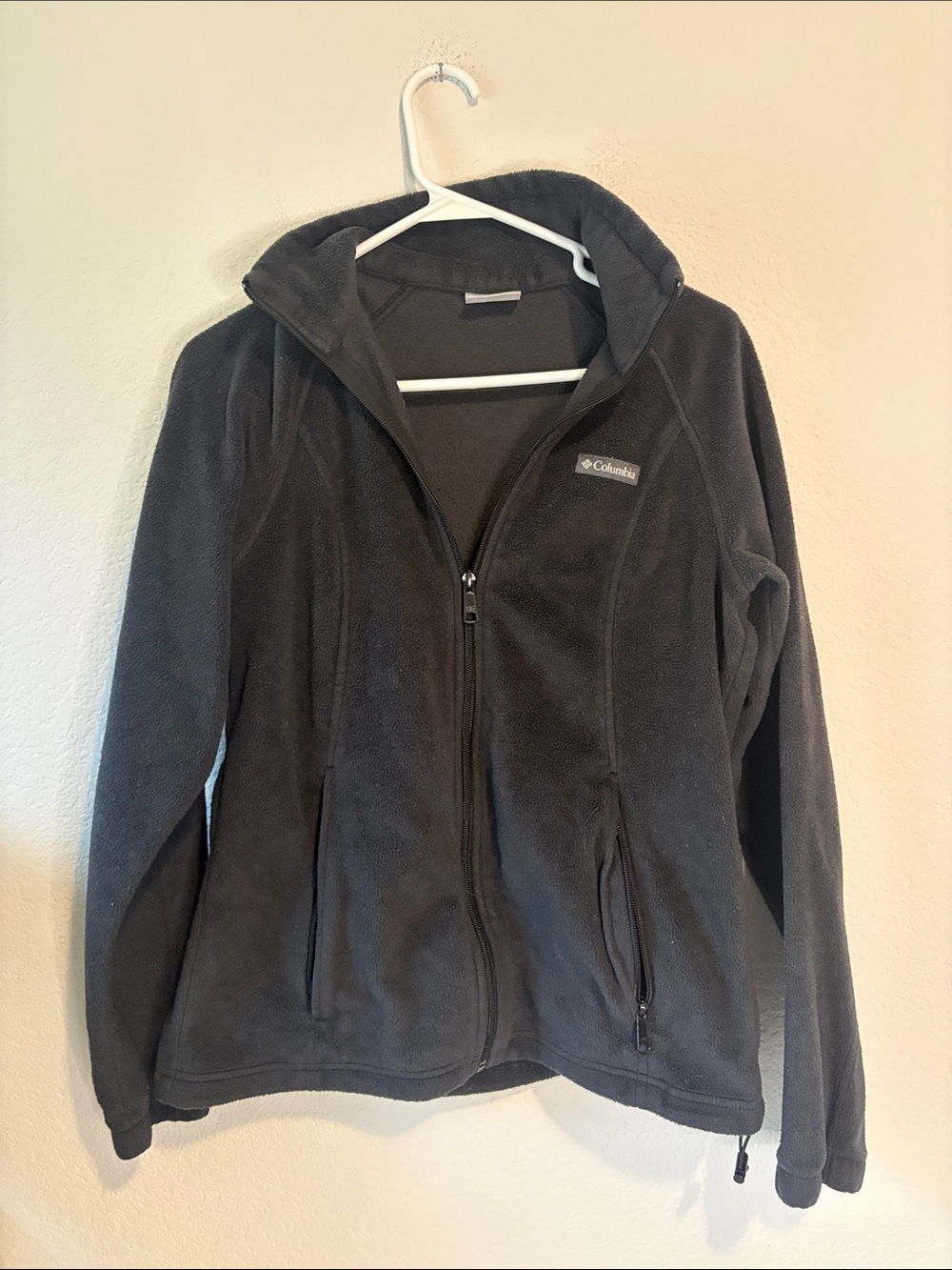 Columbia Women's black Full-Zip Teddy Fleece Jacket Medium